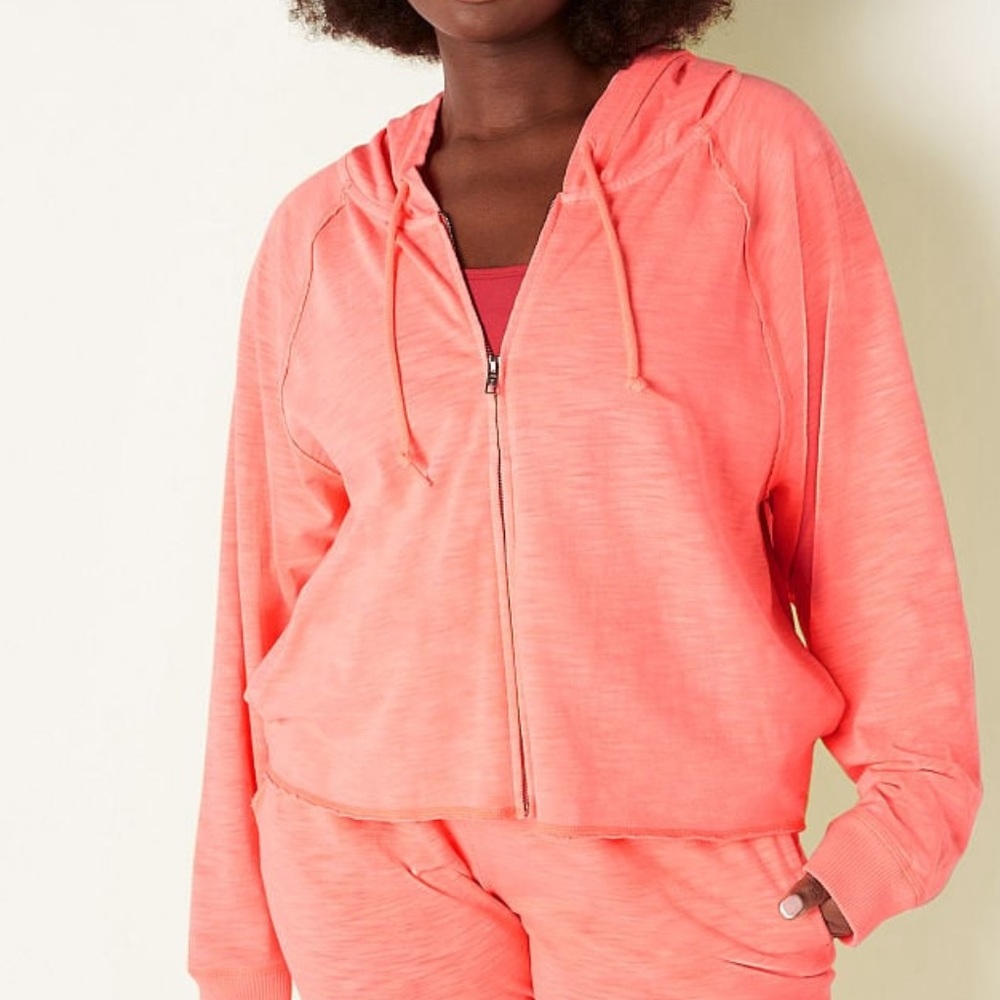 Victoria's Secret zip-up hoddie size Large New